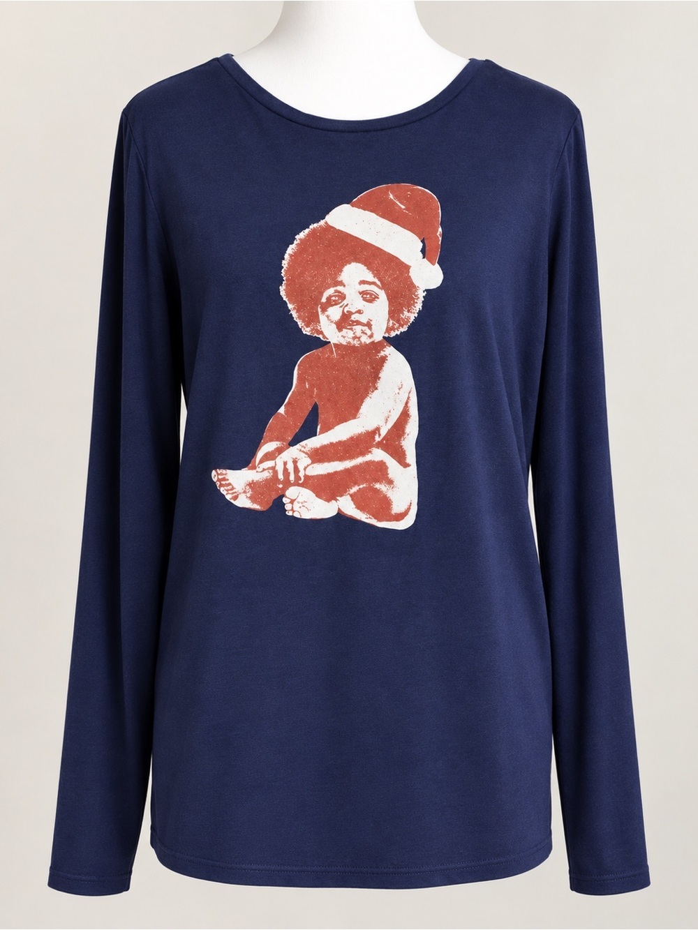Navy Long-Sleeve Old Navy, XXL Biggie Smalls Christmas T-shirt